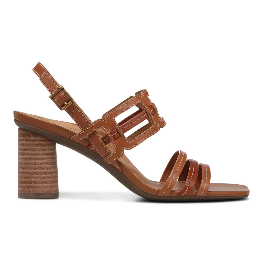 Zaphira Heeled Sandal - Tan
