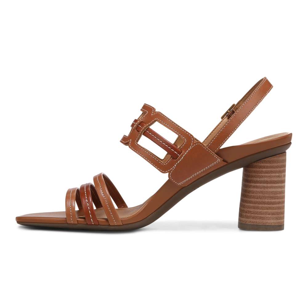 Zaphira Heeled Sandal - Tan
