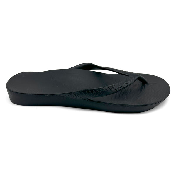 Archies Arch Support Unisex Thong Black