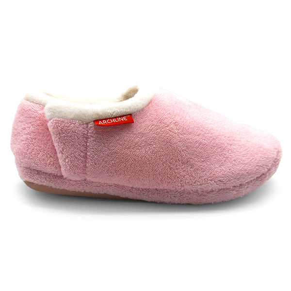 Archline Orthotic Slippers Closed Pink