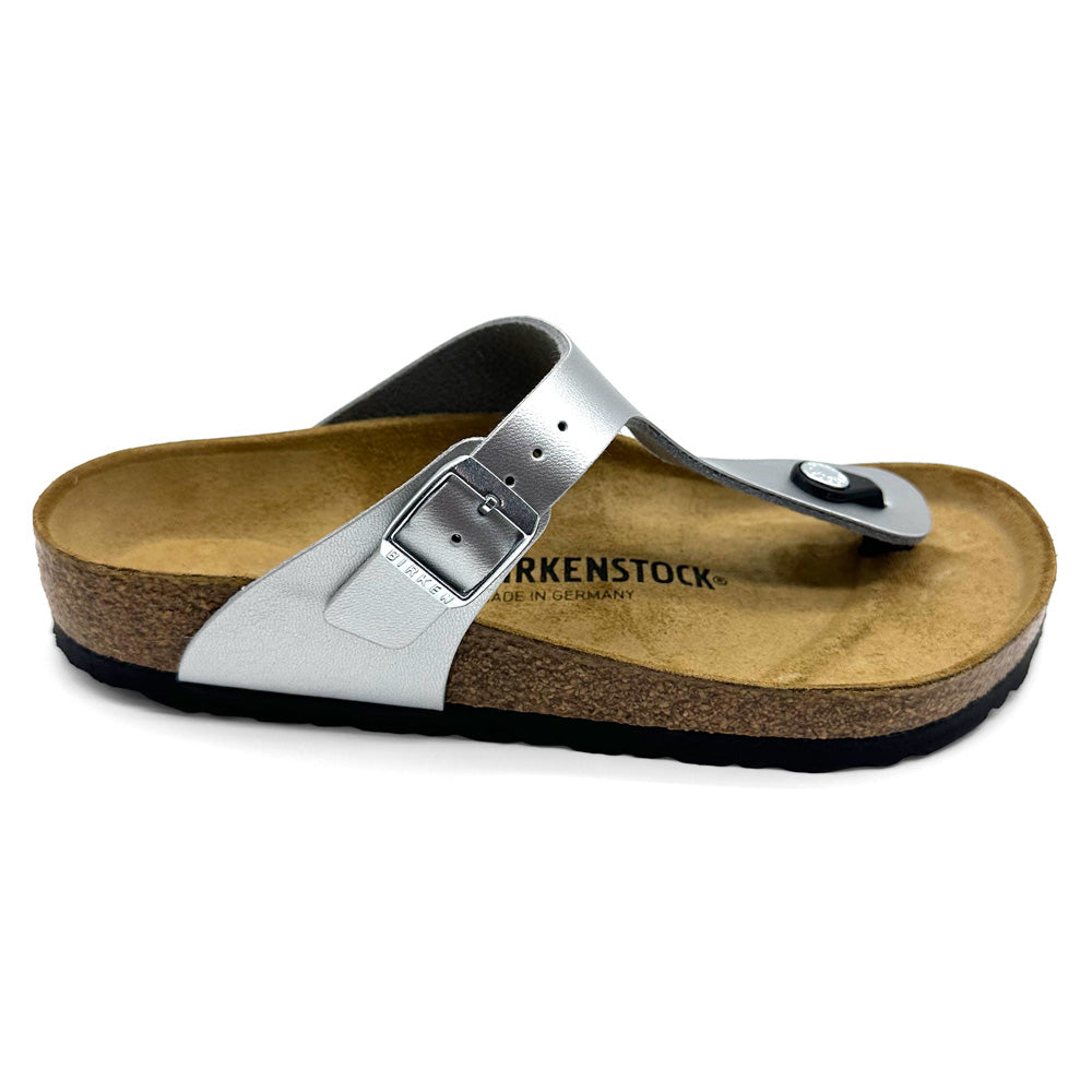 Birkenstock Gizeh Birko Flor Silver