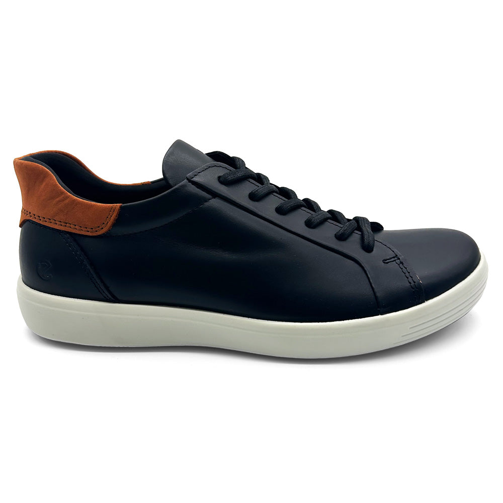 ECCO Men's Soft 7 Black/Cognac
