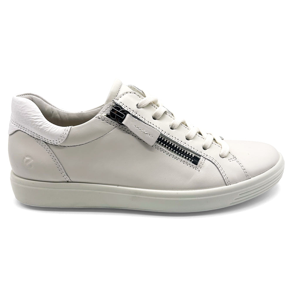 ECCO Women's Soft 7 Zip White/Bright White