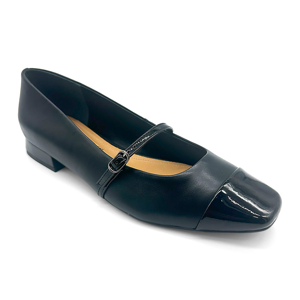 Gino Ventori Women's Maree Black Leather/Patent