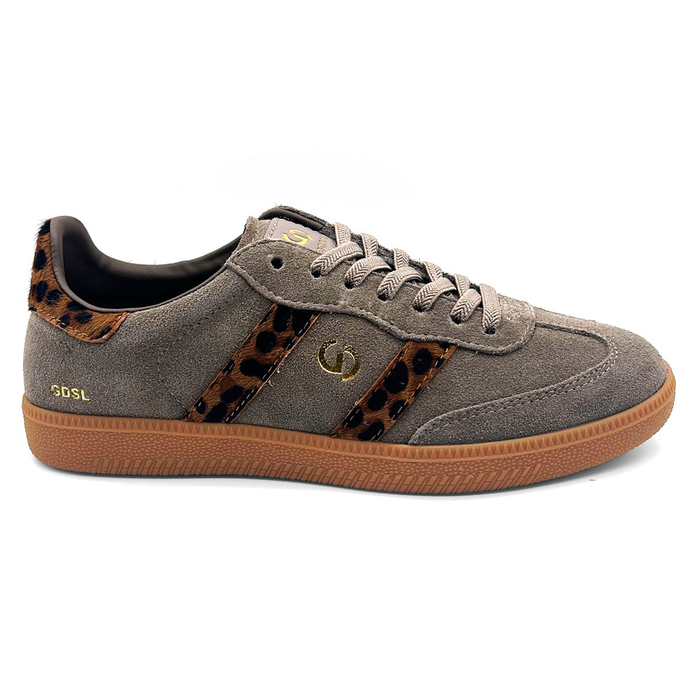 Goodsole Women's 2001 Parallel Walnut/Leopard Suede