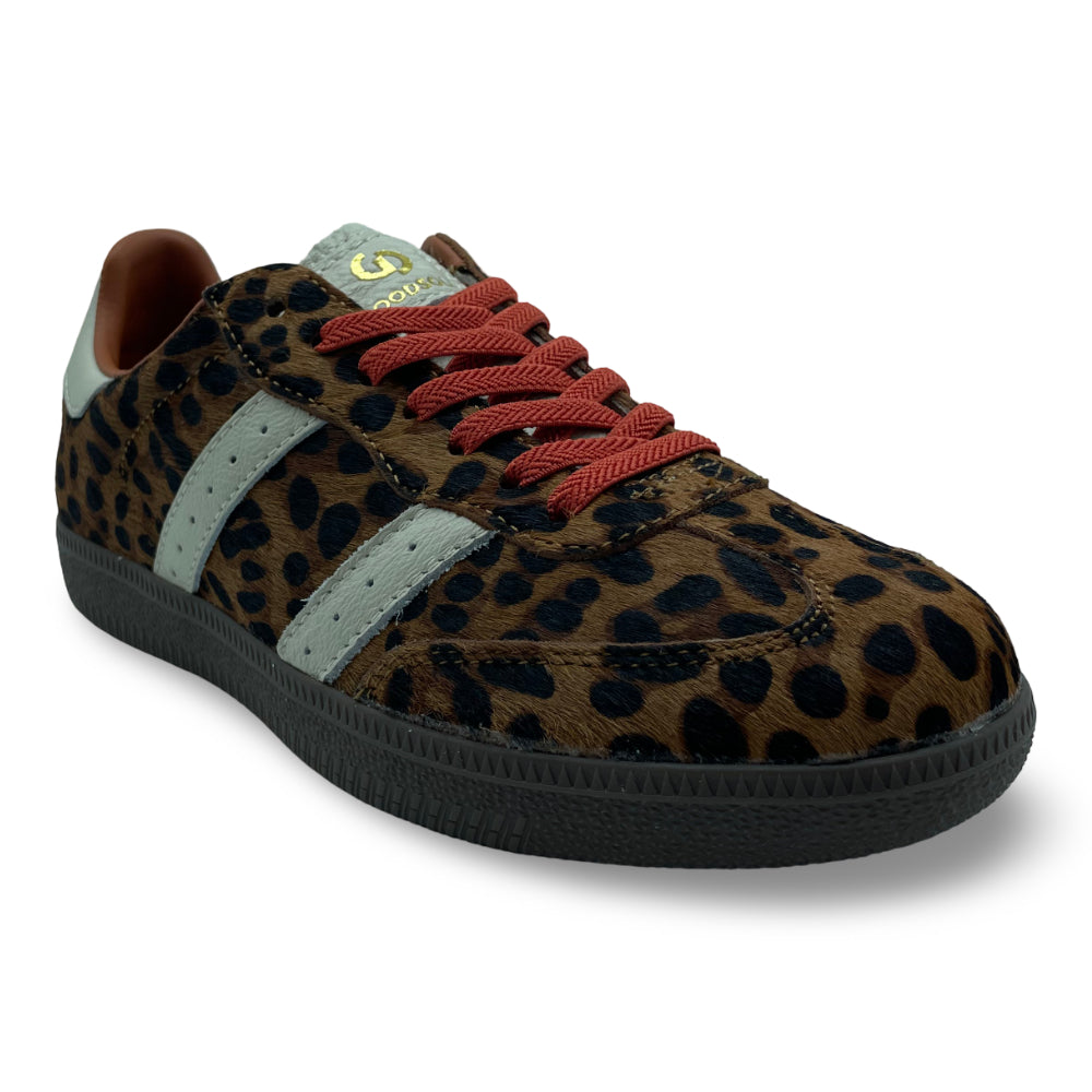 Goodsole Women's 2001 Parallel Leopard/Ivory Suede