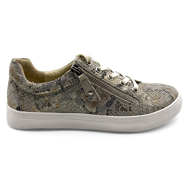 Klouds Women's Cara Print Taupe Snake