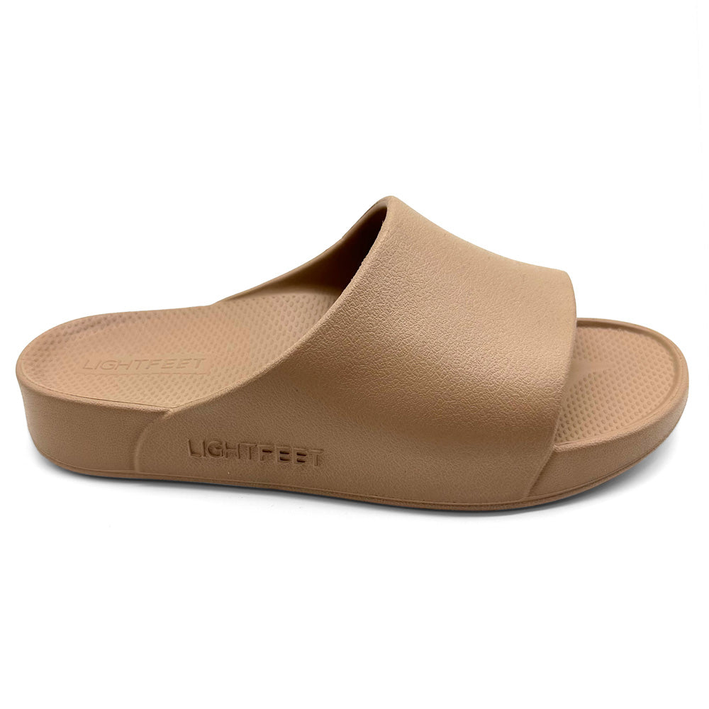 Lightfeet Slide One Strap Latte