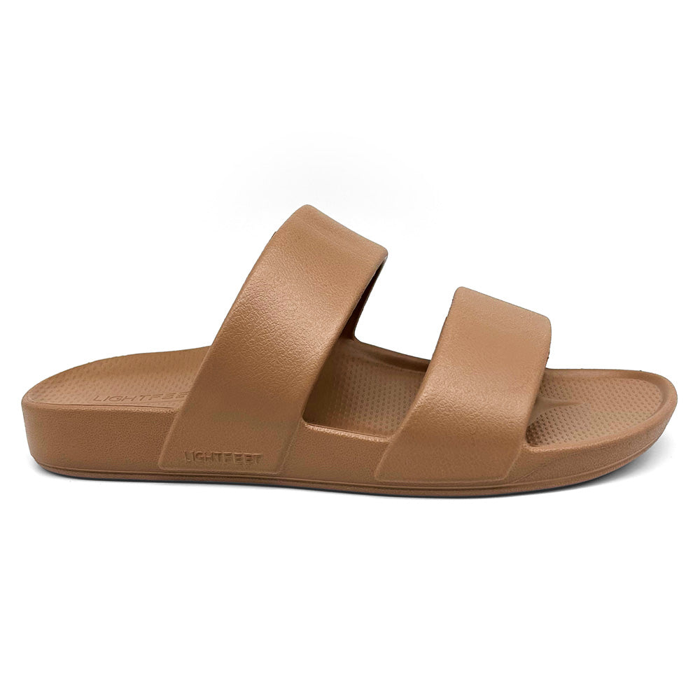 Lightfeet Women's Slide Two Strap Latte