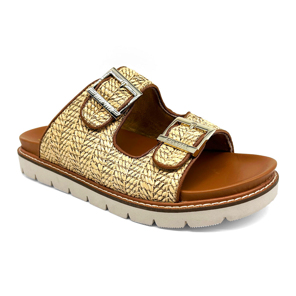 Mia Vita Women's Daisy Natural Raffia