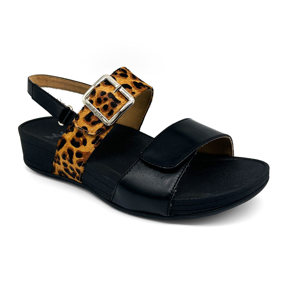 Mia Vita Women's Florini Black/Leopard