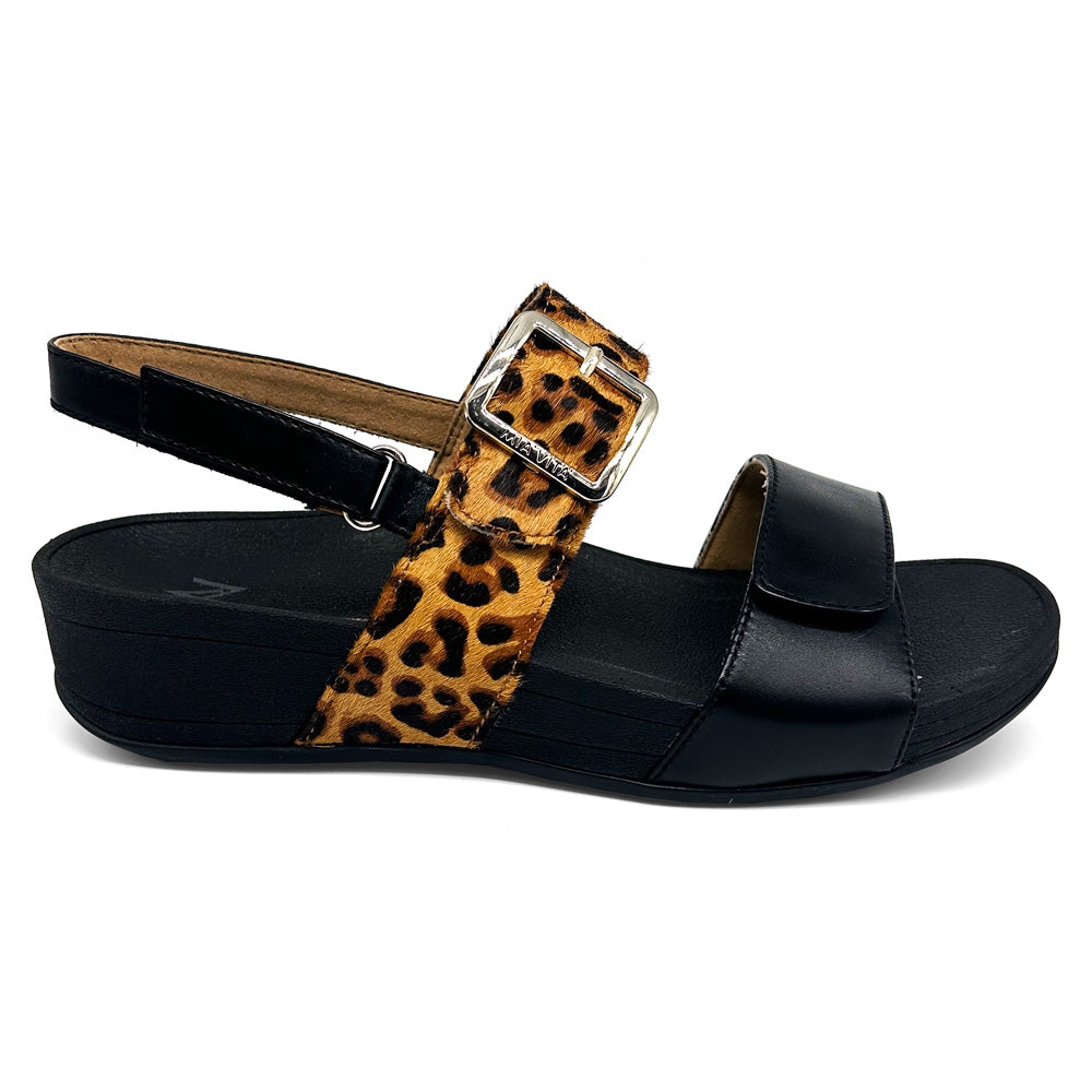 Mia Vita Women's Florini Black/Leopard