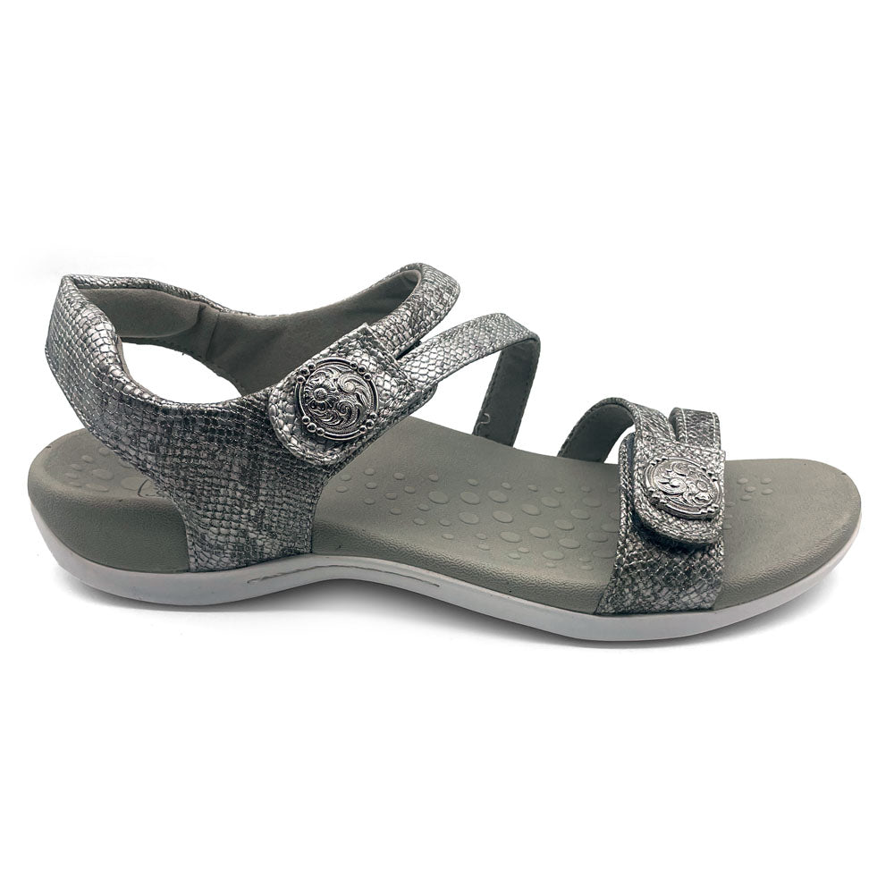 Scholl Orthaheel Women's Arianna Shimmer Silver