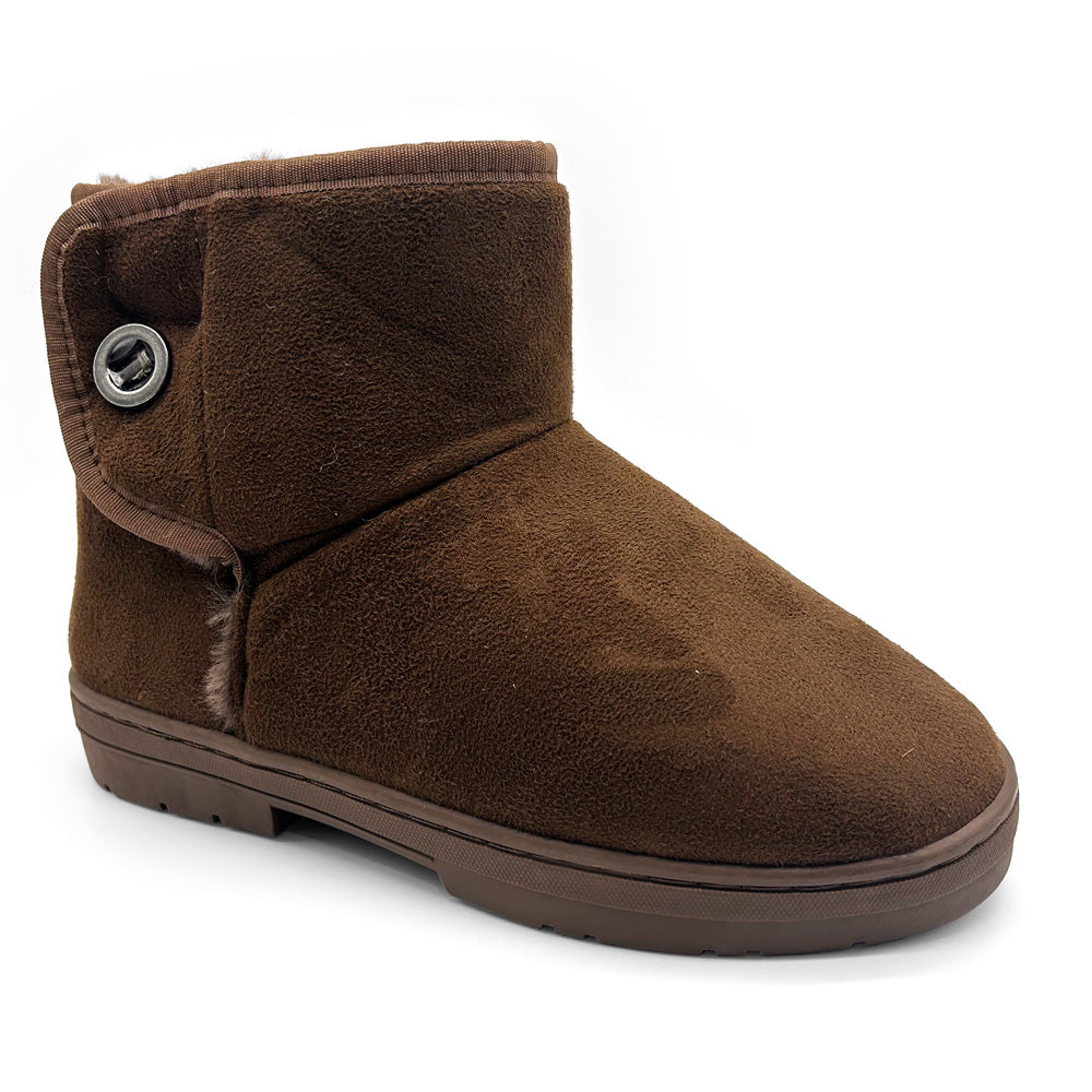 Scholl Orthaheel Women's Fluffy II Slipper Chocolate