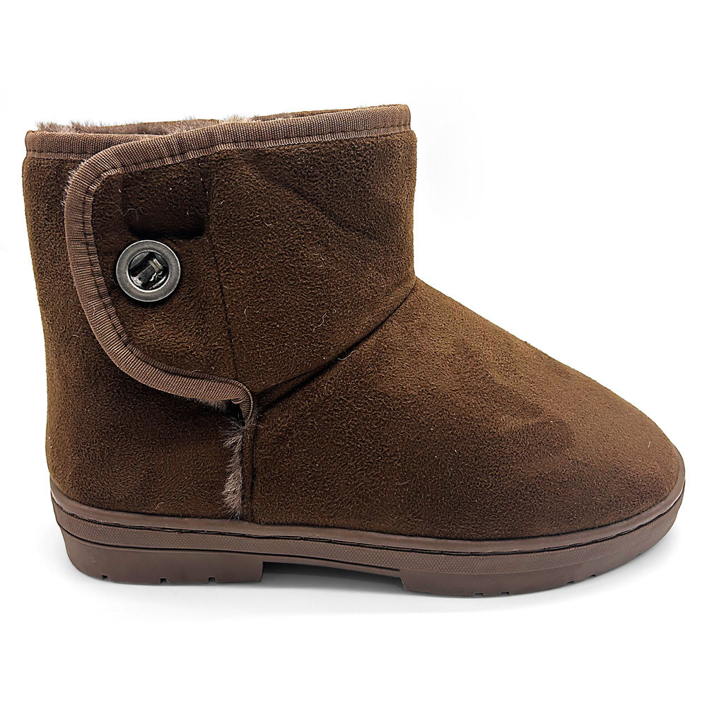 Scholl Orthaheel Women's Fluffy II Slipper Chocolate