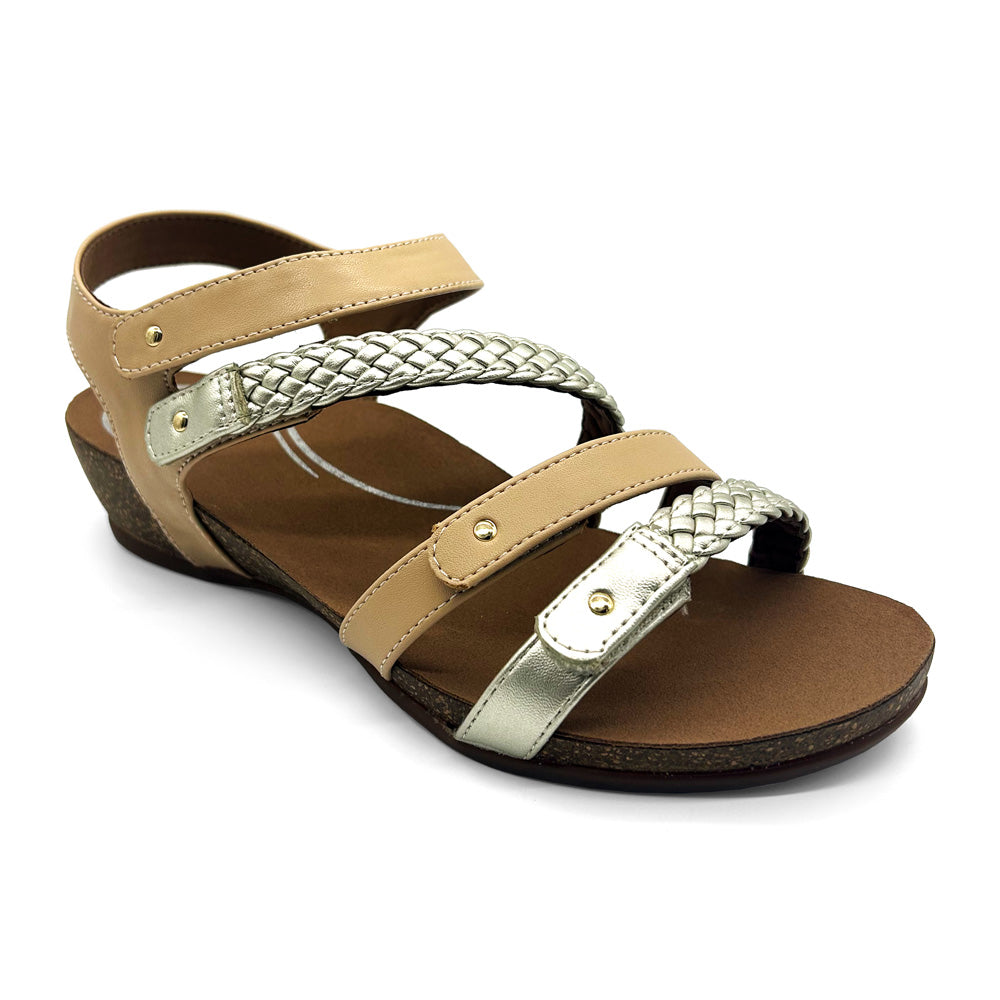 Scholl Orthaheel Women's Josie Sand/Gold