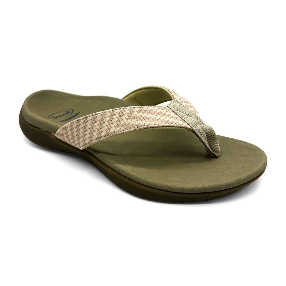 Scholl Orthaheel Women's Sonoma II Raffia Gold