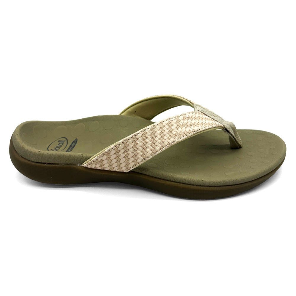 Scholl Orthaheel Women's Sonoma II Raffia Gold