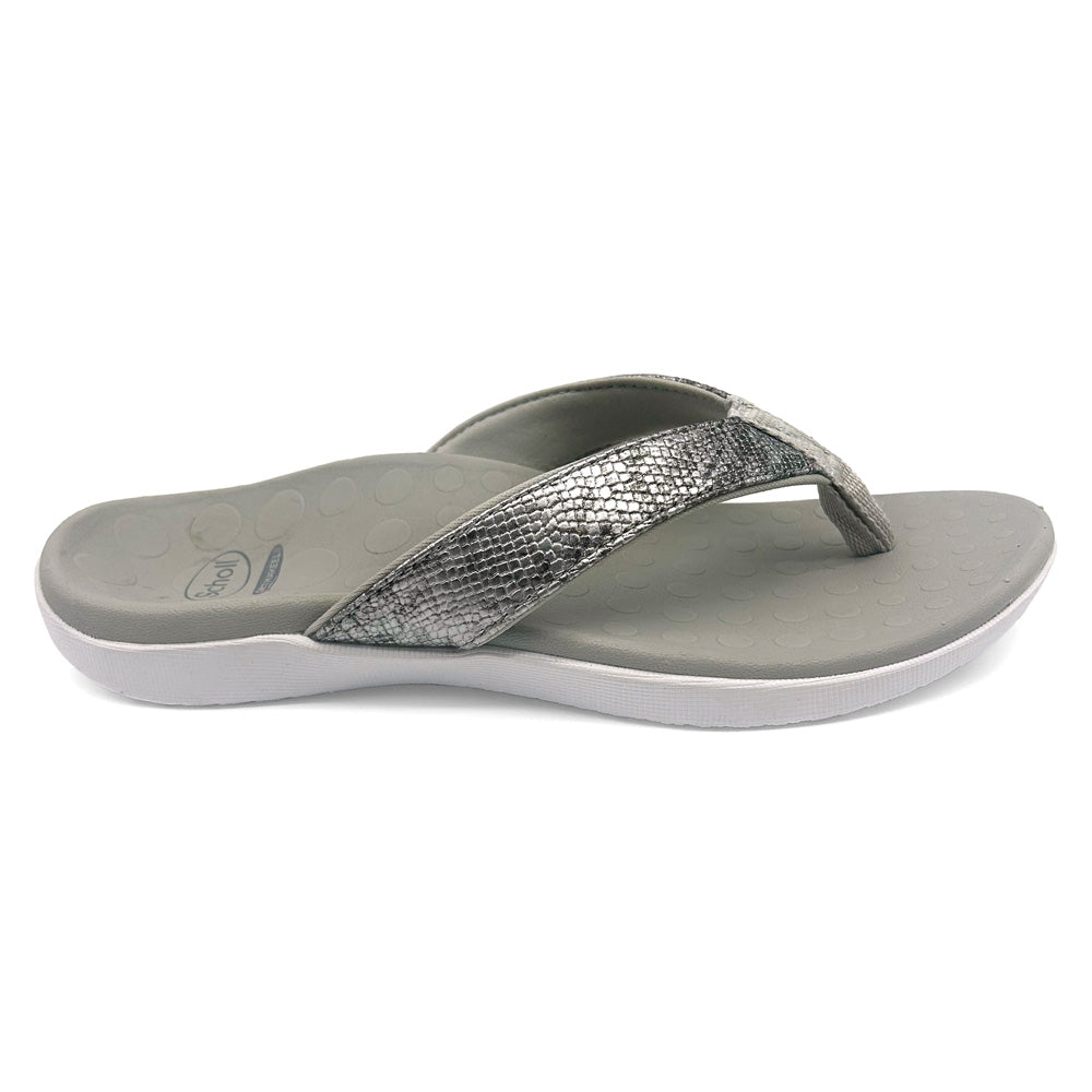 Scholl Orthaheel Women's Sonoma II Shimmer Silver