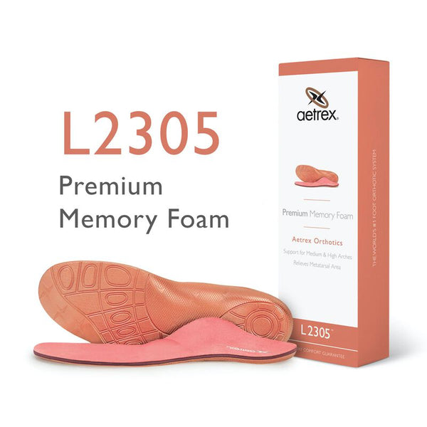 Aetrex Women's Premium Memory Foam Insole- Matatarsal (L2305)