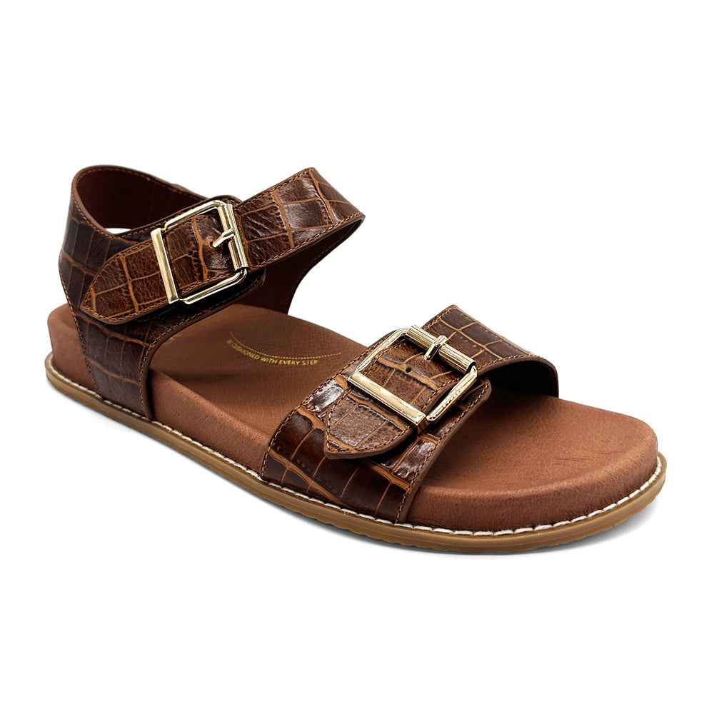 Ziera Women's Hastice W-ZR Croc Leather Tan