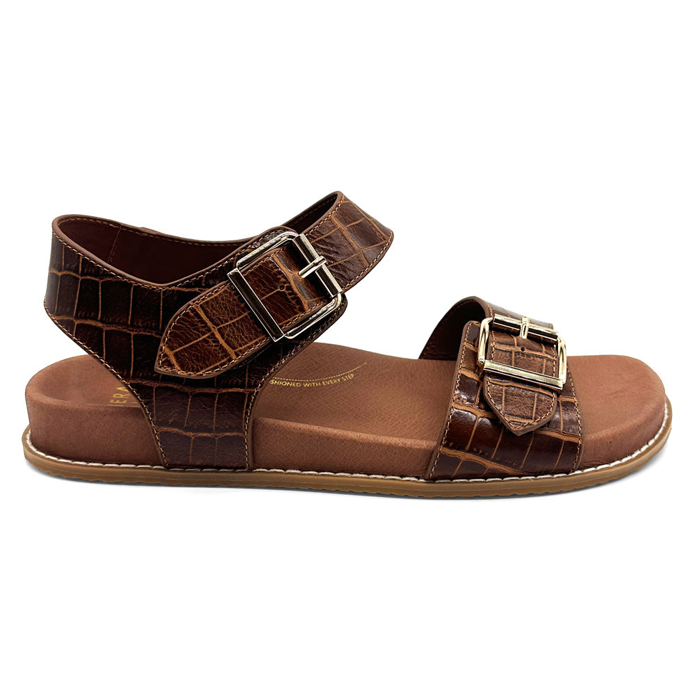 Ziera Women's Hastice W-ZR Croc Leather Tan