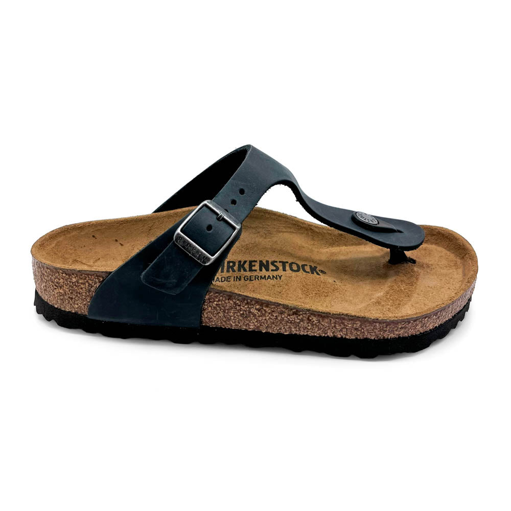 Birkenstock Gizeh Black Oiled Leather