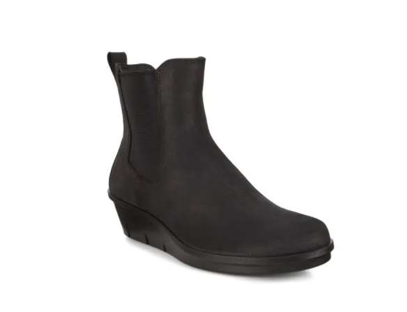 Ecco skyler sale wedge bootie black