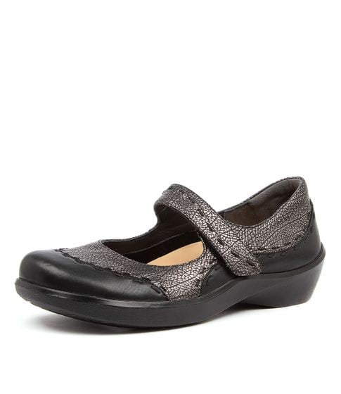 Ziera Gummibear Wide Black Pewter  Natural Fit Footwear