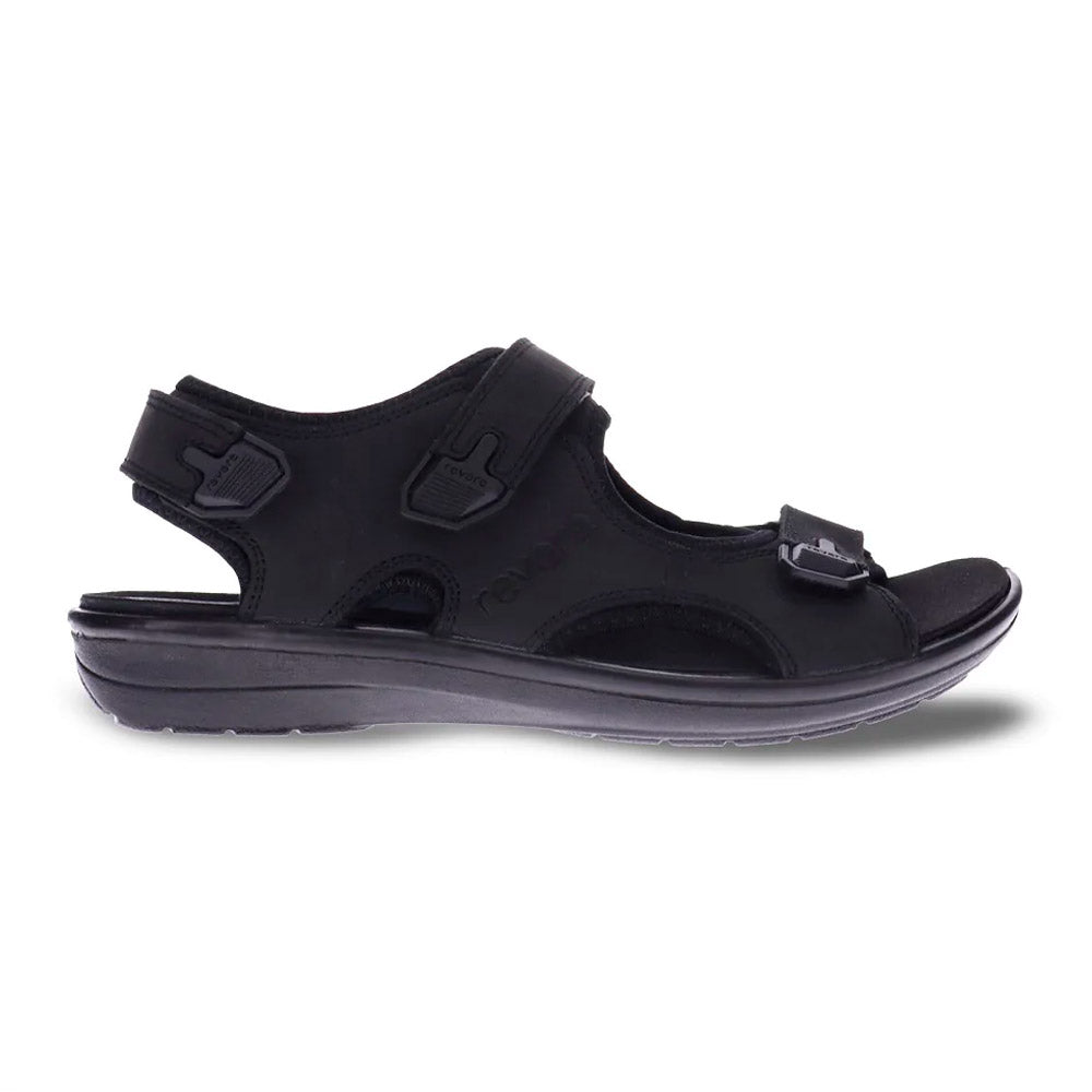 Revere Men's Montana Black  Natural Fit Footwear