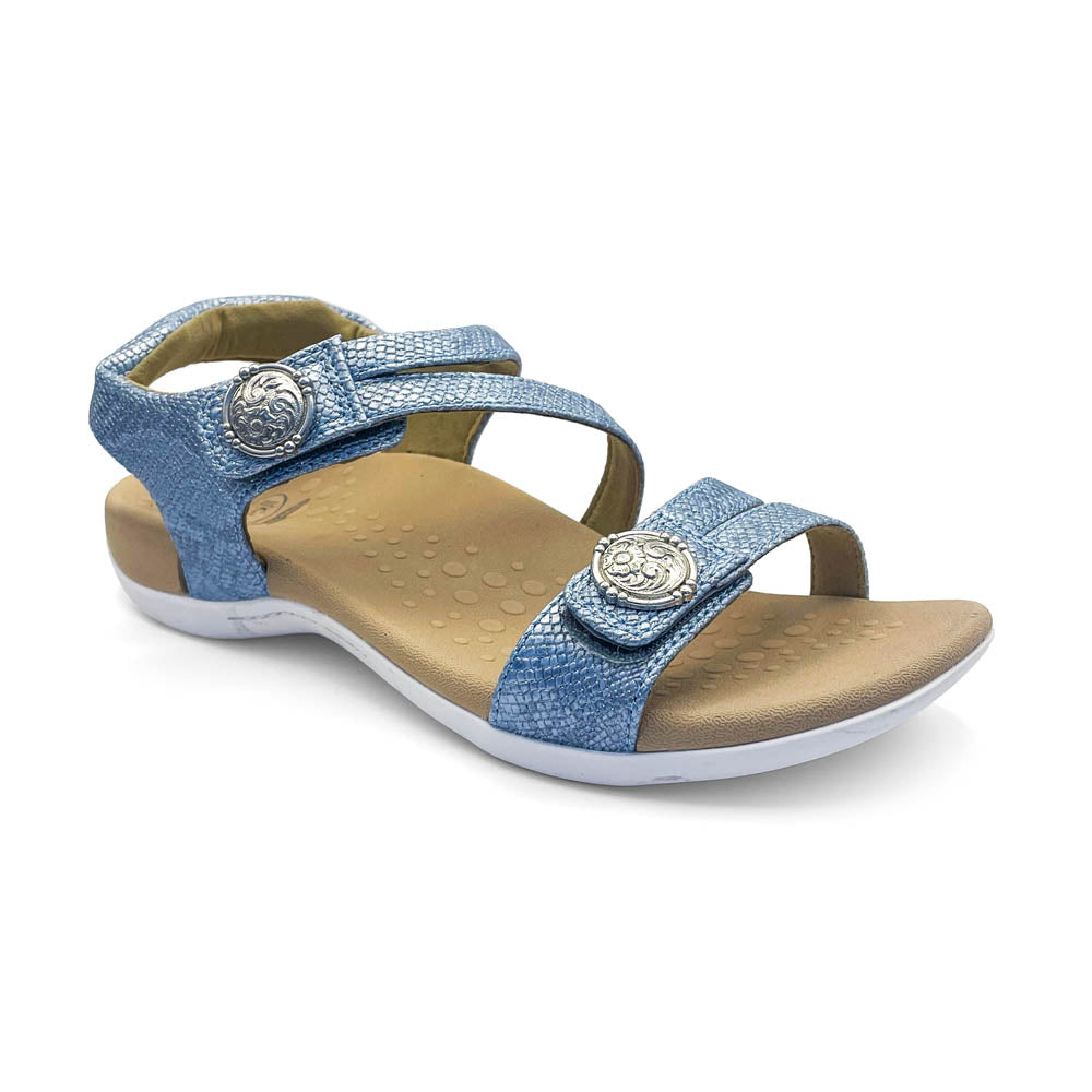 Scholl Orthaheel Women's Arianna Shimmer Blue