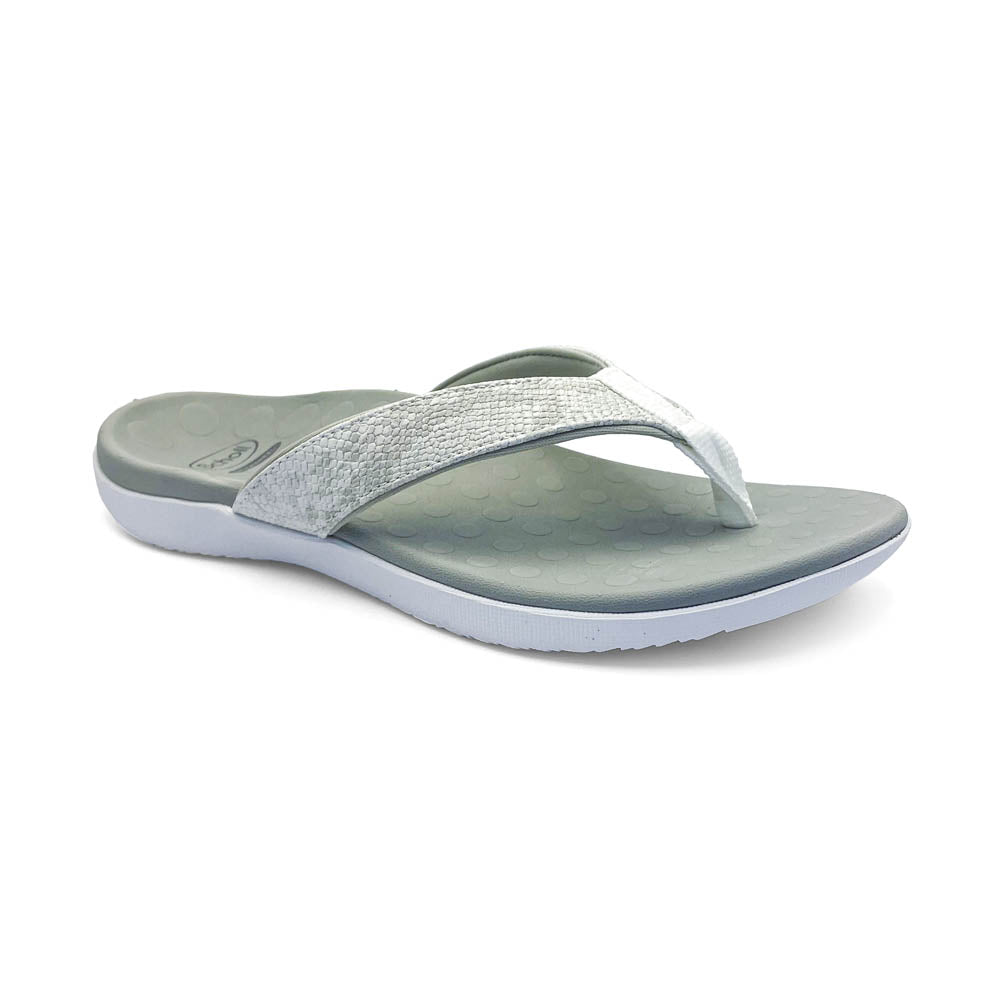 Scholl Orthaheel Women's Sonoma II Shimmer White