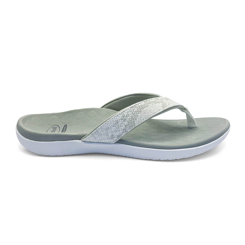 Scholl Orthaheel Women's Sonoma II Shimmer White