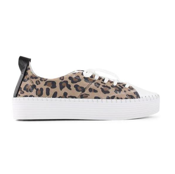 Bueno Women's Sailor White/Cameo Leopard