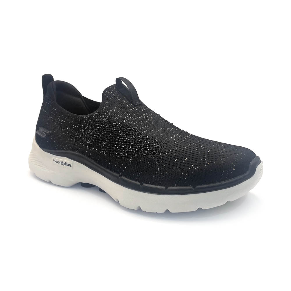 Skechers Women's Go Walk 6 - Adalias Black/Rose Gold