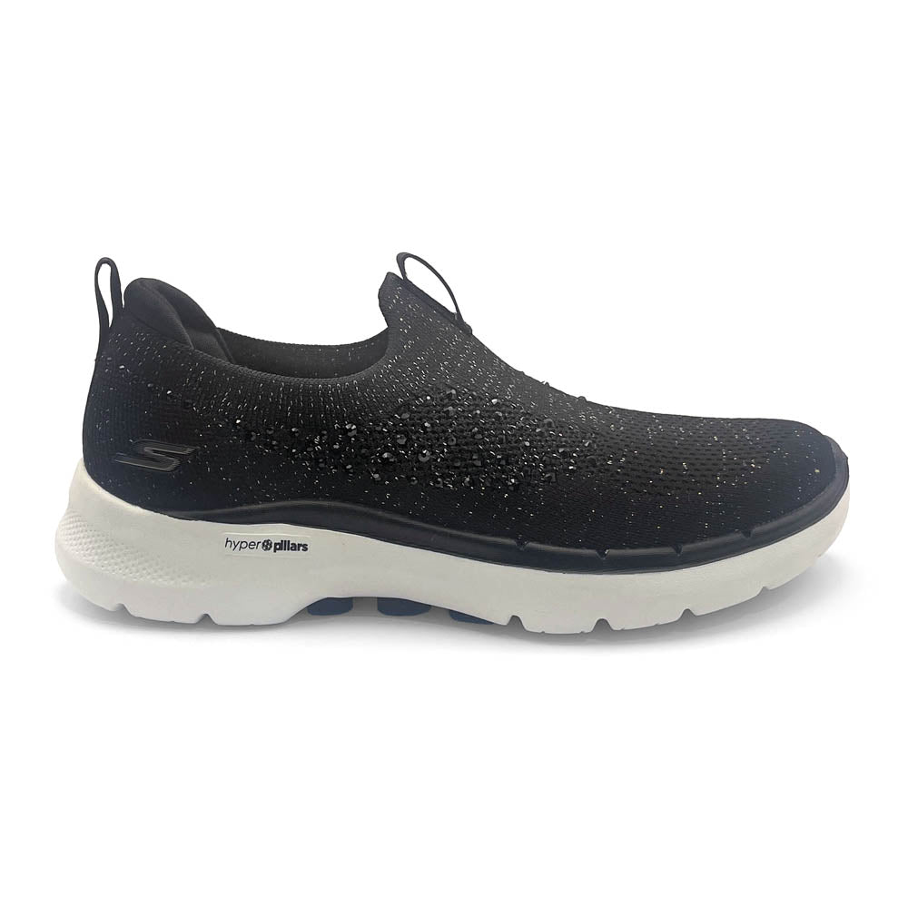 Skechers Women's Go Walk 6 - Adalias Black/Rose Gold