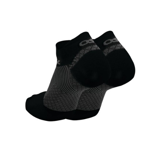 OS1st FS4 Plantar Fasciitis Sock - No Show Black